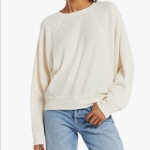 Z Supply Claire Waffle Long Sleeve Sweater